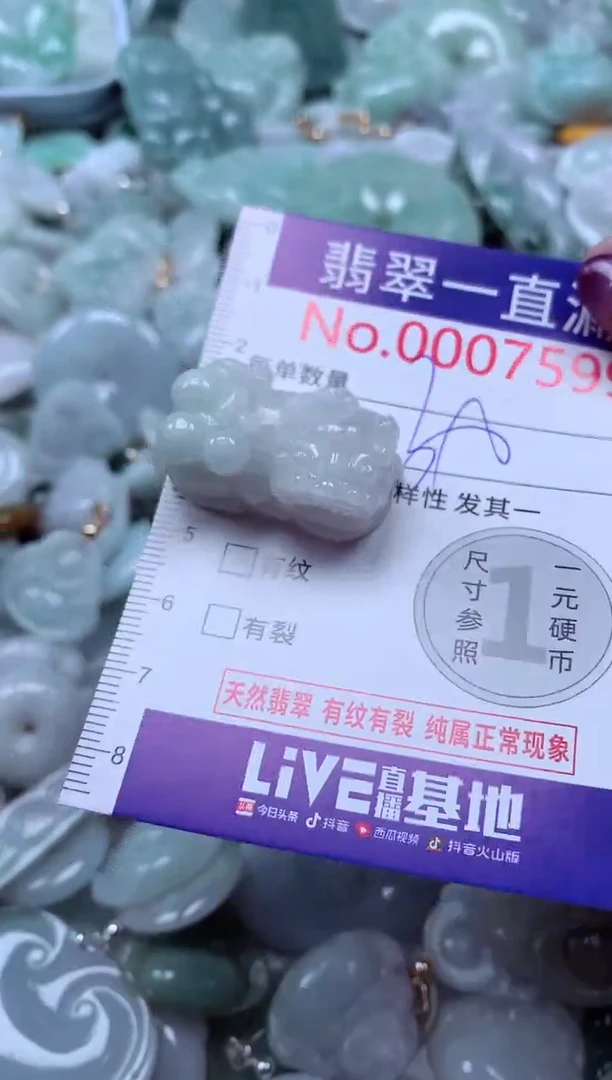 翡翠未镶嵌吊坠(不含链)7599