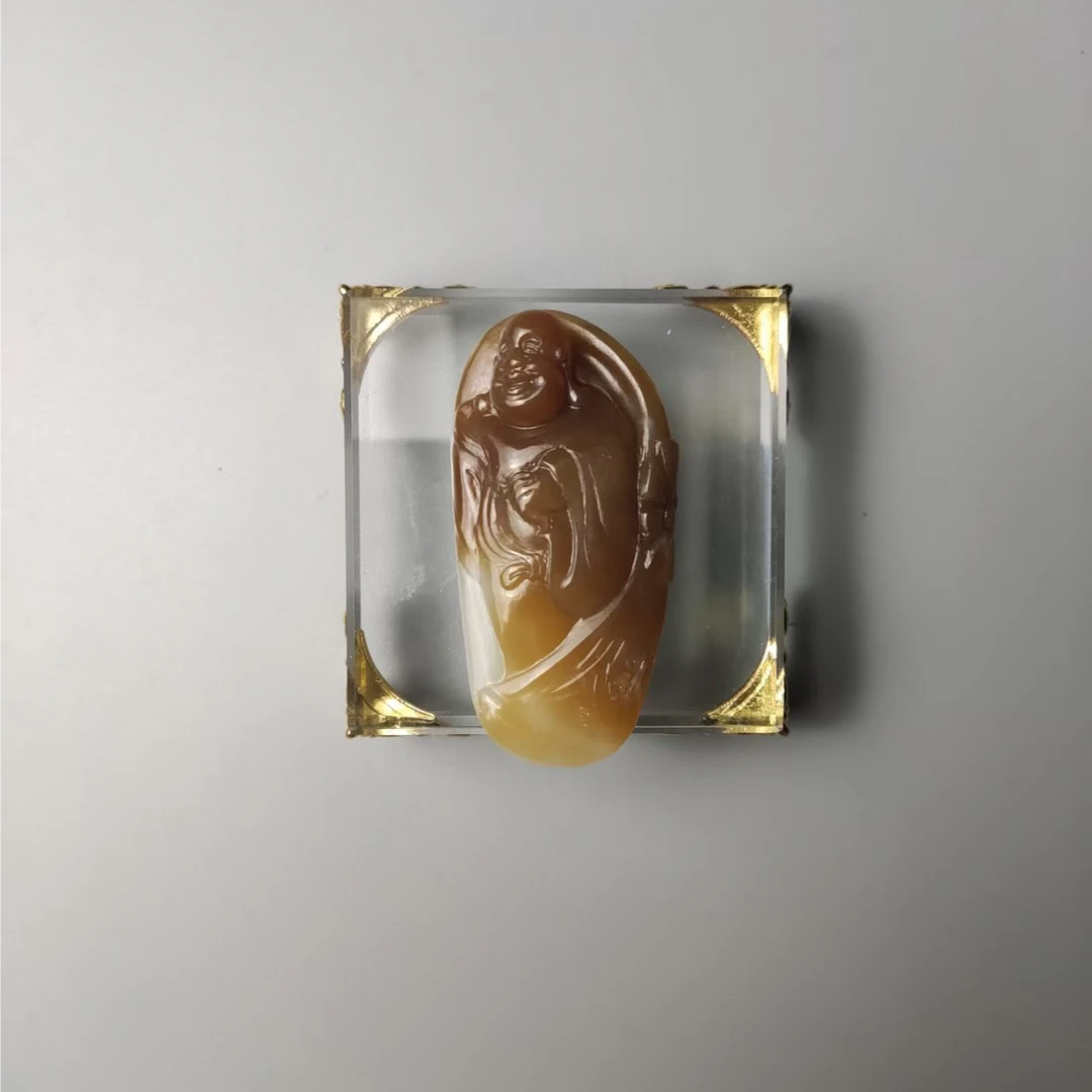 和田玉---佛公吊坠0146