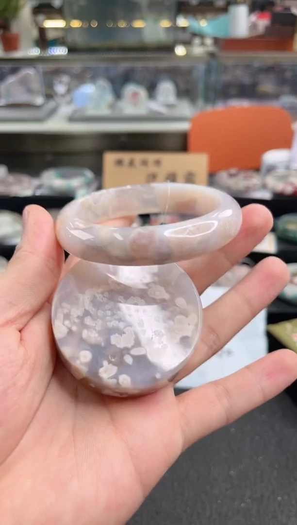 未镶嵌手镯石英质玉53圈口 （赠品镯心）3931068