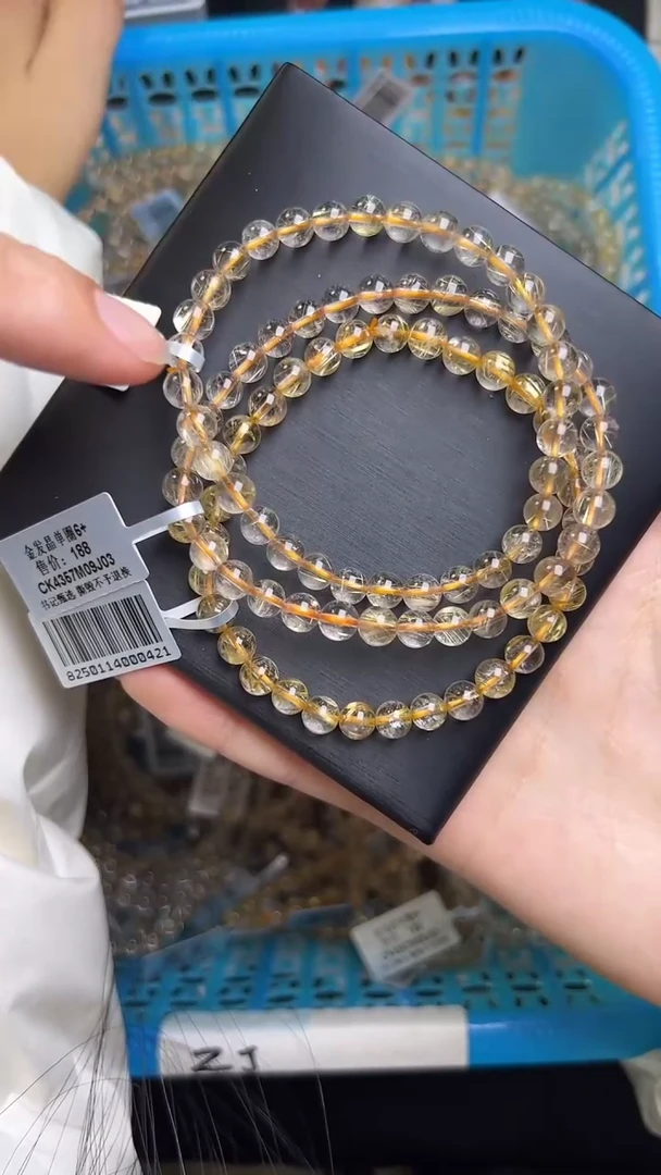 【闪购商品】水晶手链未镶嵌ck4357约6mm多样性发一件