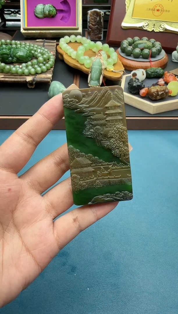 未镶嵌和田玉挂件by