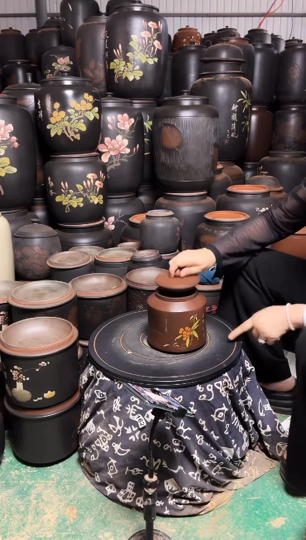 罐瑕疵茶叶罐 小蛮腰古铜色 894