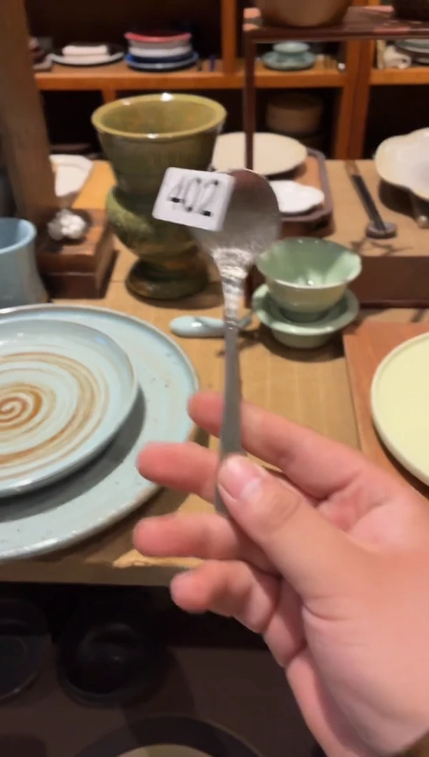 瓷片知*402，不锈钢甜品勺