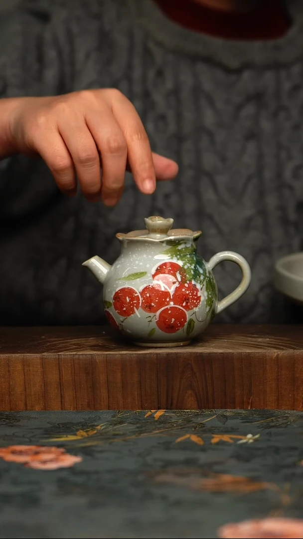 瓷片釉下彩手工手绘同款陶器