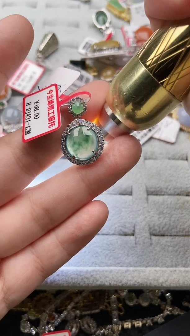 【闪购商品】翡翠戒指银S925镶嵌3333333-7