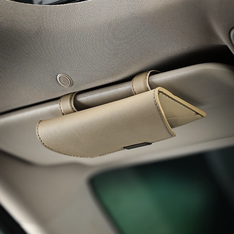 汽车内主驾眼镜夹车载眼镜盒遮阳板墨镜夹太阳镜车用收纳盒眼镜架