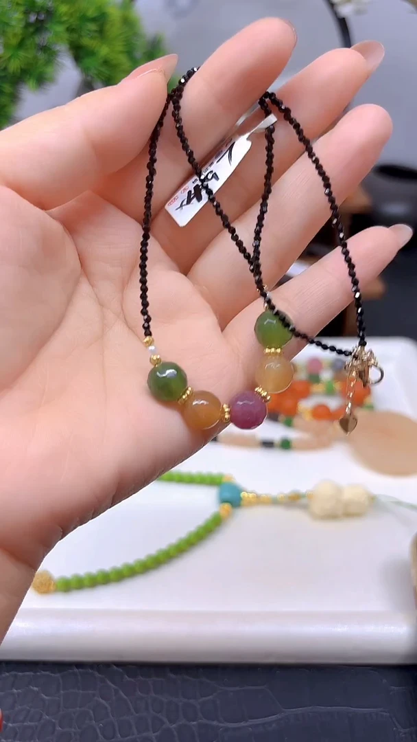 颈饰未镶嵌碧玺X497