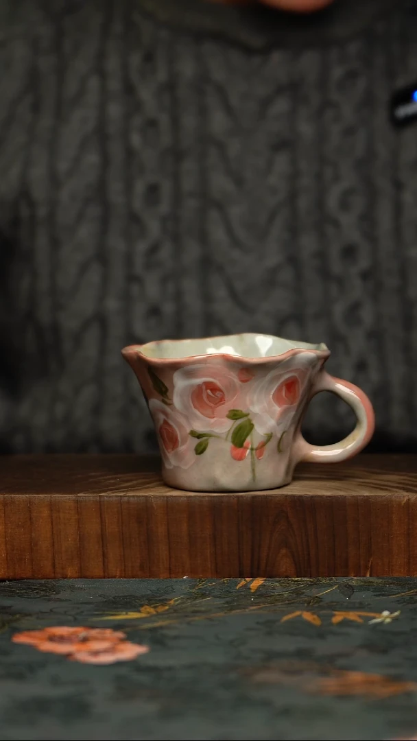 瓷片釉下彩手工手绘同款