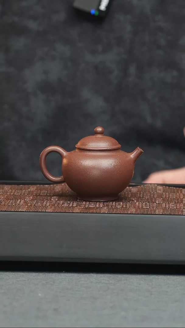 茶壶紫砂五堂 贡珠（紫泥）
