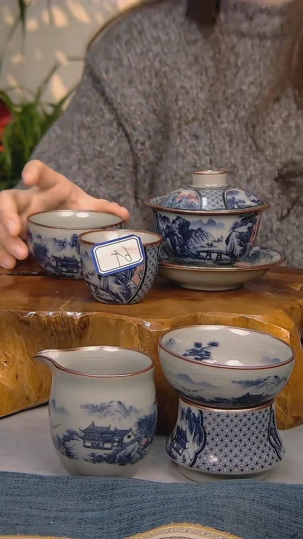 【闪购商品】简装家用款10件套 陶瓷家用茶具系列