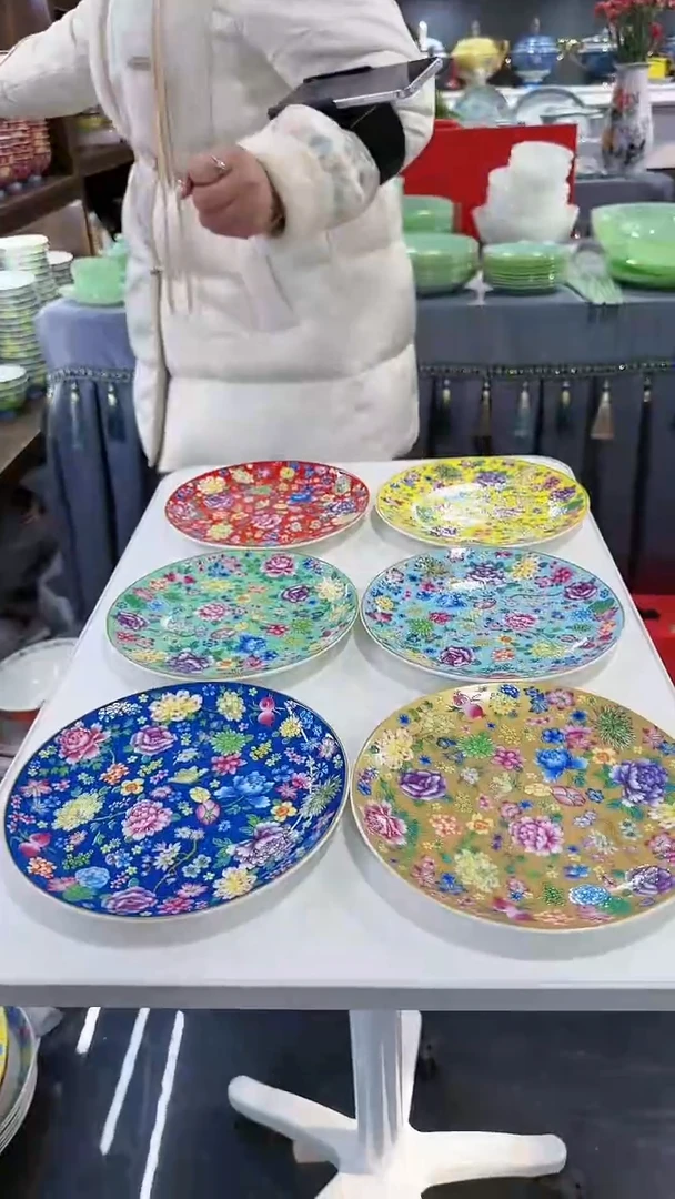 【闪购商品】瓷片7英寸骨碟10个景德镇陶瓷