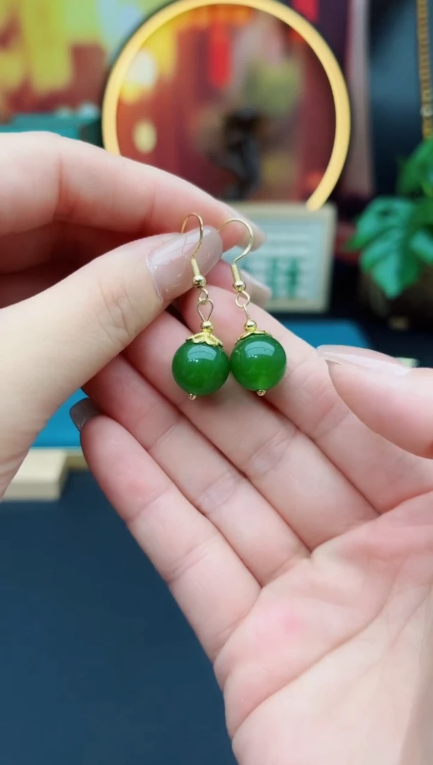 玛瑙/玉髓耳饰银S925镶嵌438000