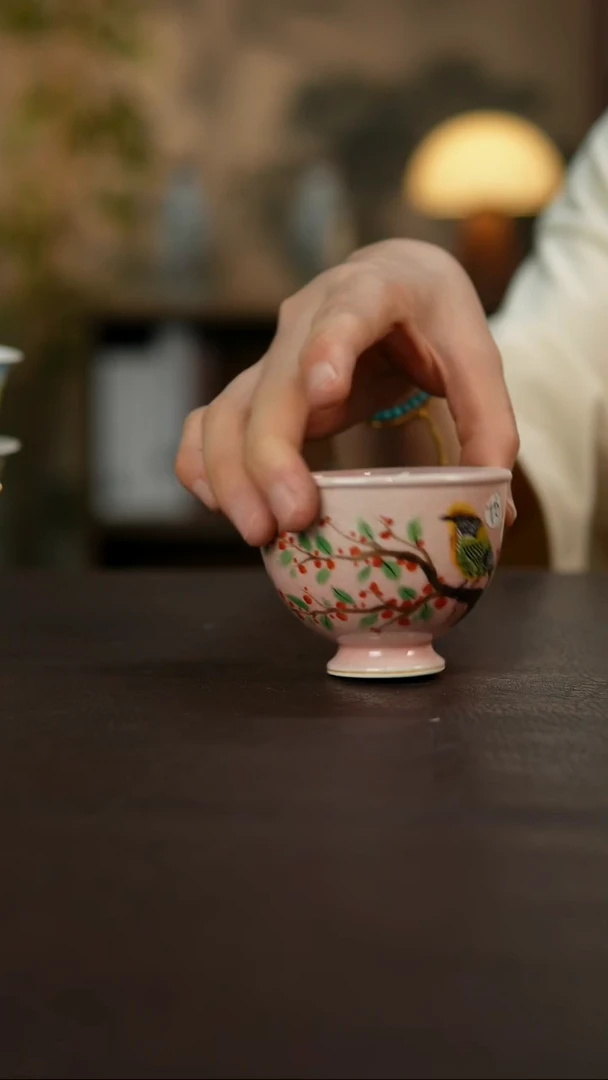 杯景德镇陶瓷杯碗柴烧多人