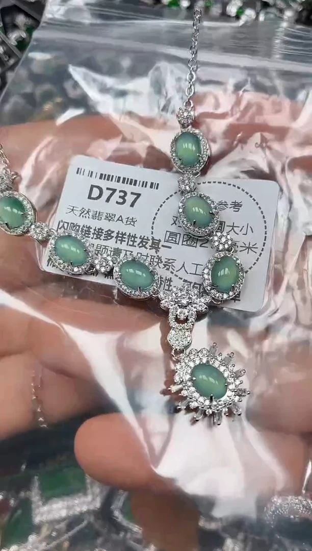 颈饰未镶嵌翡翠D737项链