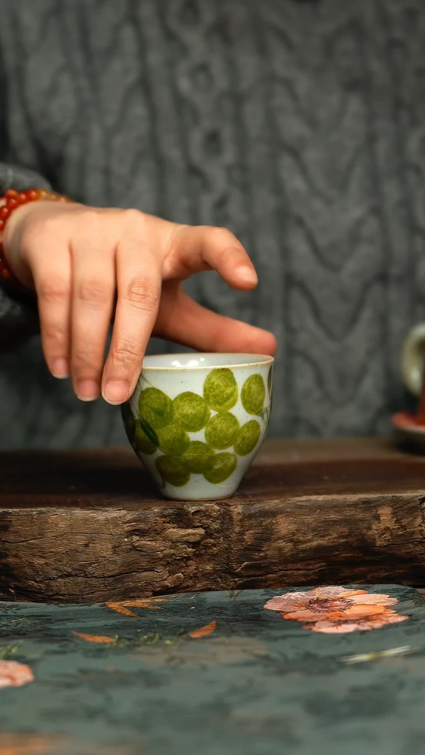 【闪购商品】杯釉下彩手工手绘同款陶器