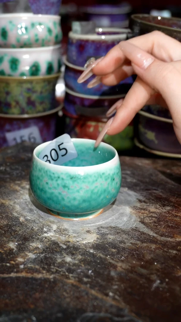 摆件精品窑变钧瓷茶器