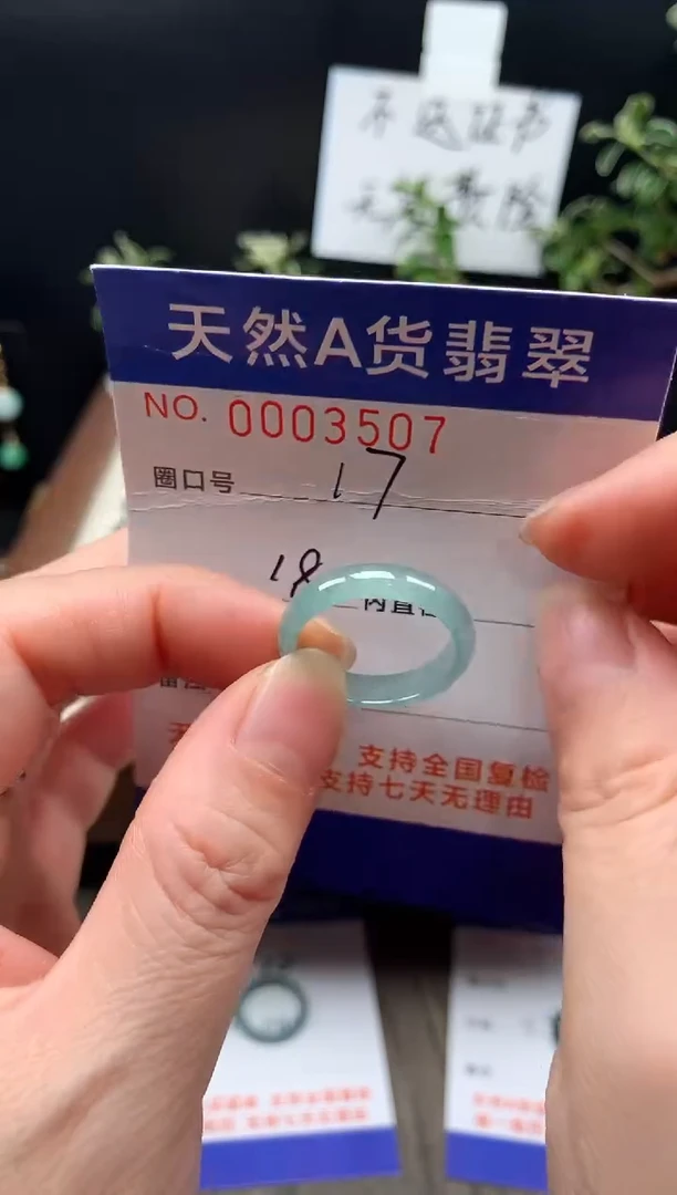 未镶嵌戒指翡翠17#
