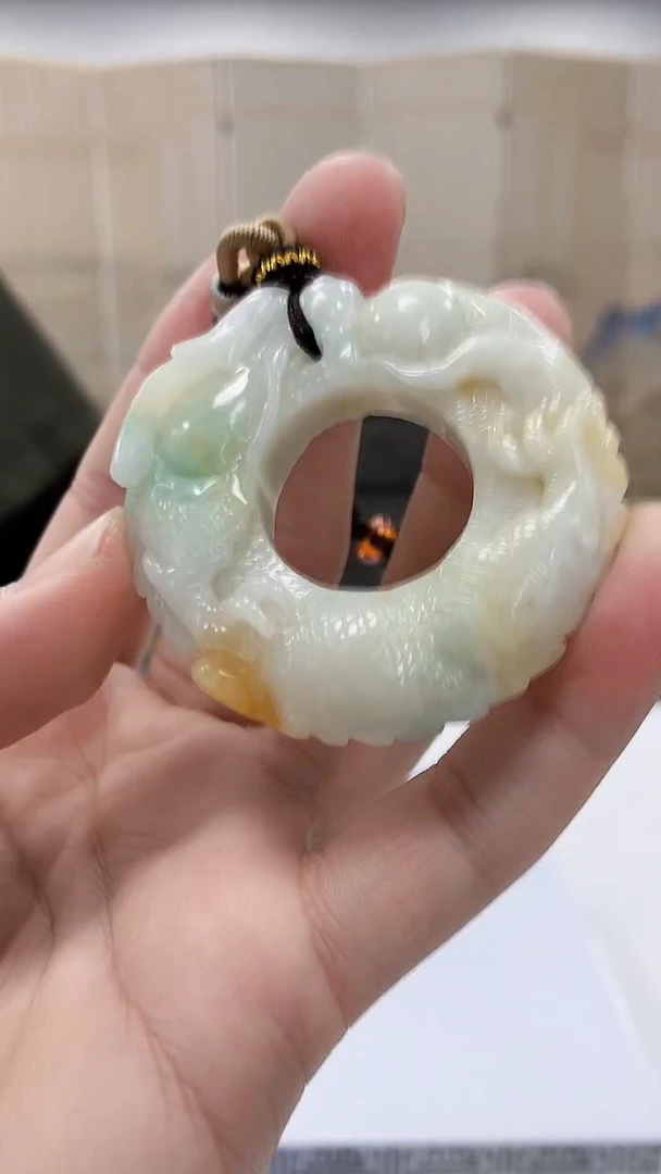 【闪购商品】定制翡翠未镶嵌5152bb-毛货挂件92