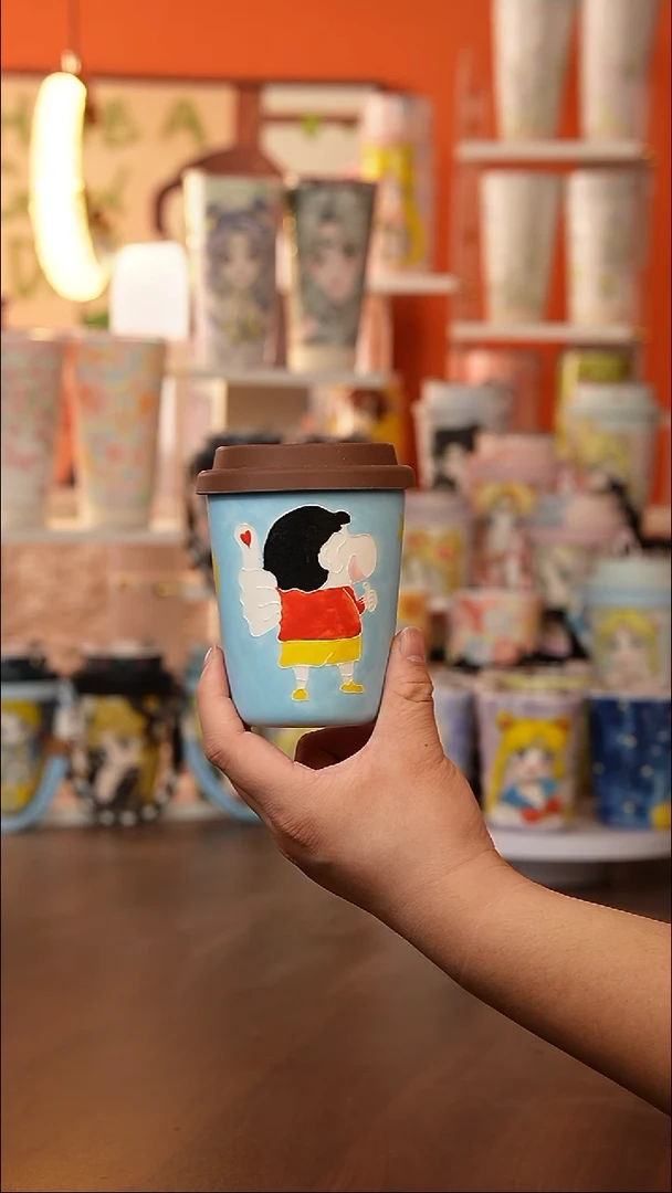 (玉泥）景德镇手工手绘文创陶瓷杯