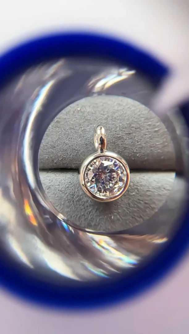 主播定制链接圆形泡泡吊坠