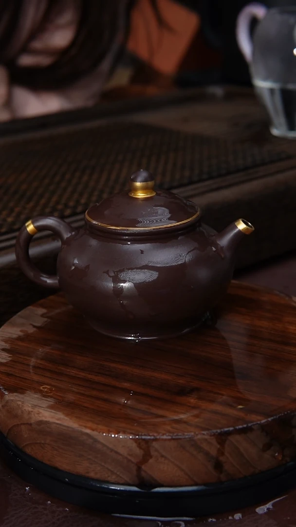 【闪购商品】紫砂茶壶多只小品描金*紫砂壶