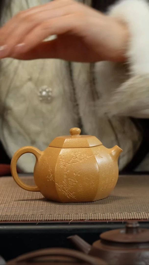 【闪购商品】紫砂茶壶黄金段六方西施