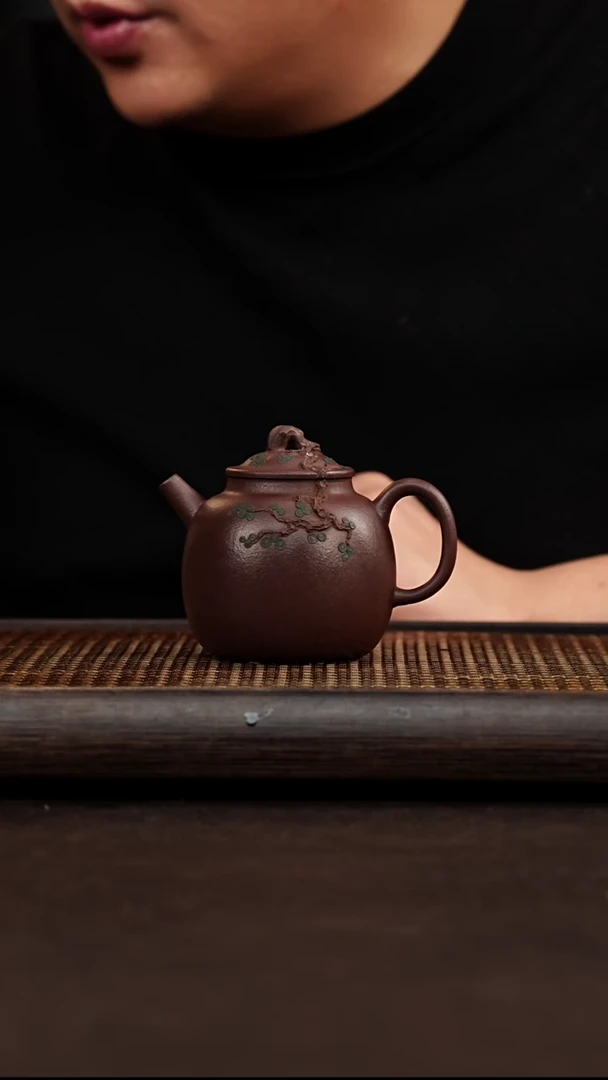 紫砂茶案宜兴悦茗壶紫砂  石红