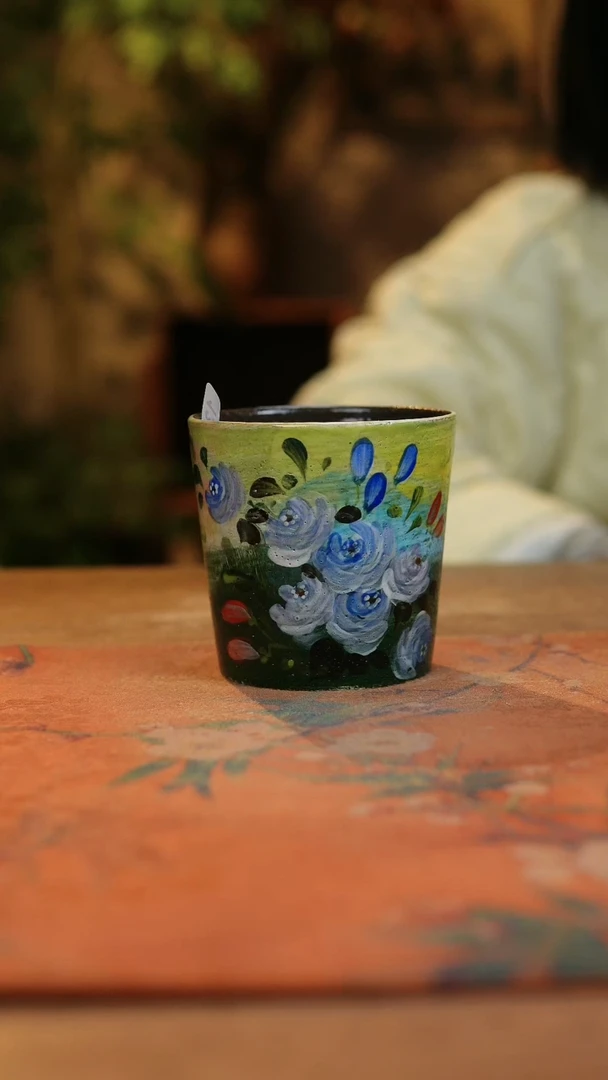 【闪购商品】瓷片1342景德镇手工手绘釉下彩高温瓷