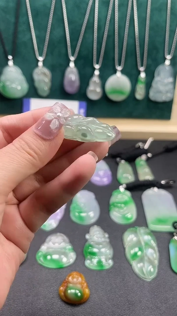 颈饰未镶嵌翡翠  所见即所得 一图一物