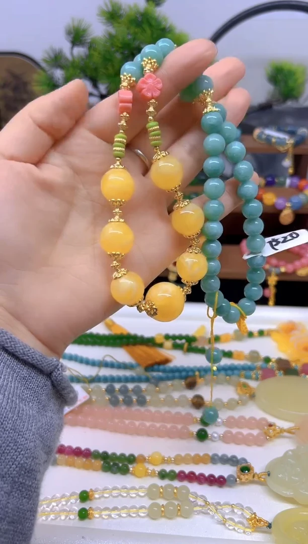 未镶嵌颈饰蜜蜡DIY款M648