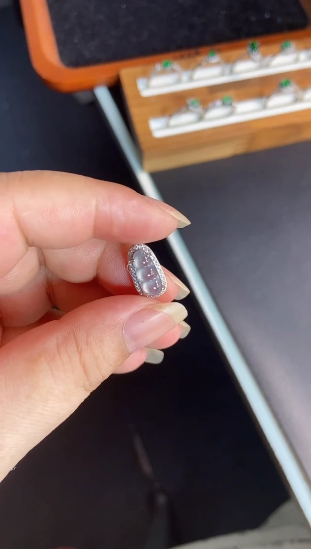 吊坠(不含链)银S925镶嵌翡翠1