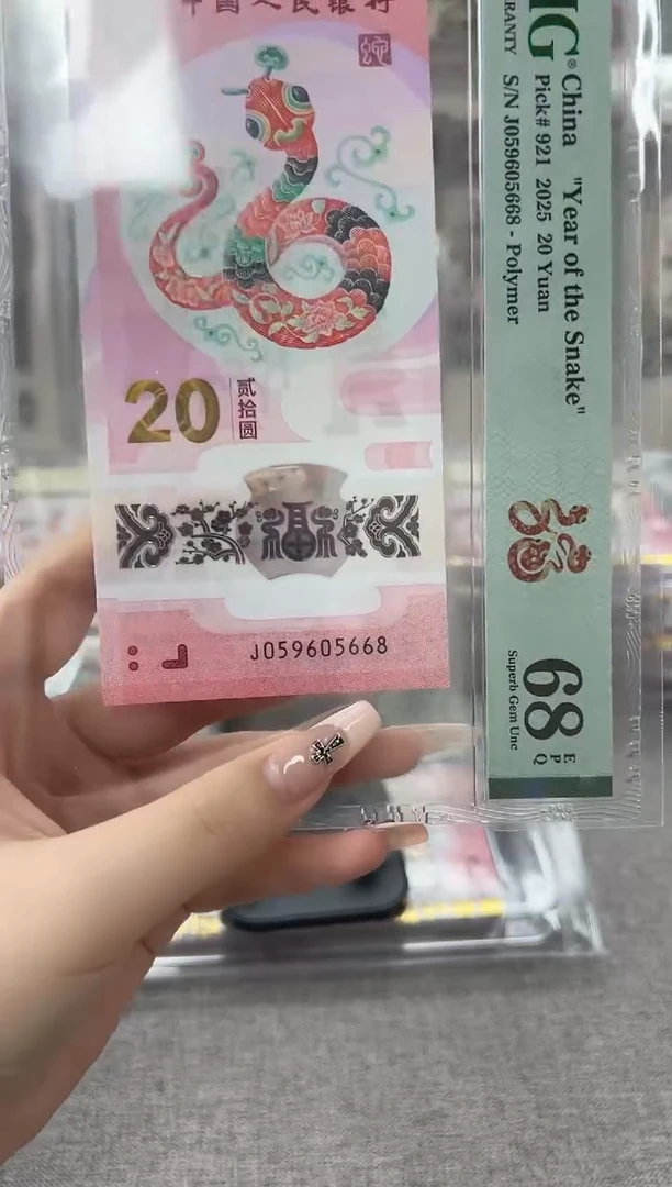 塑料蛇钞J059605668PMG68