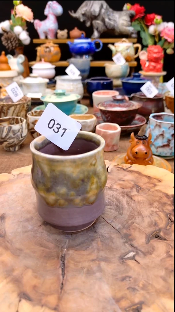 高温颜色釉 窑变系列 微瑕 031