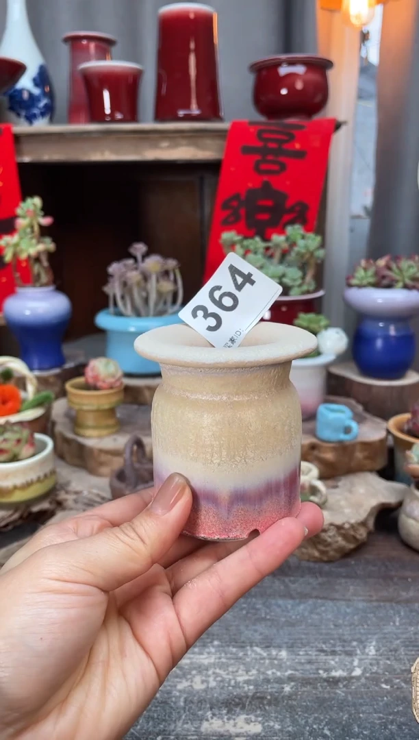 【闪购商品】摆件364微瑕知木小芳花盆