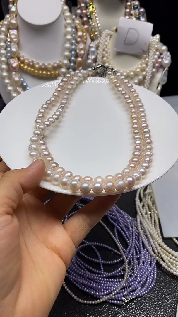 淡水珍珠未镶嵌颈饰多人