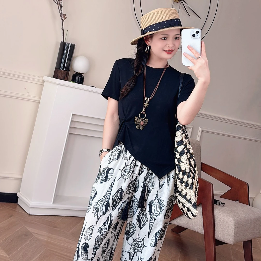 【PGXIAOM】小二定制 两色扭结T恤TX2429