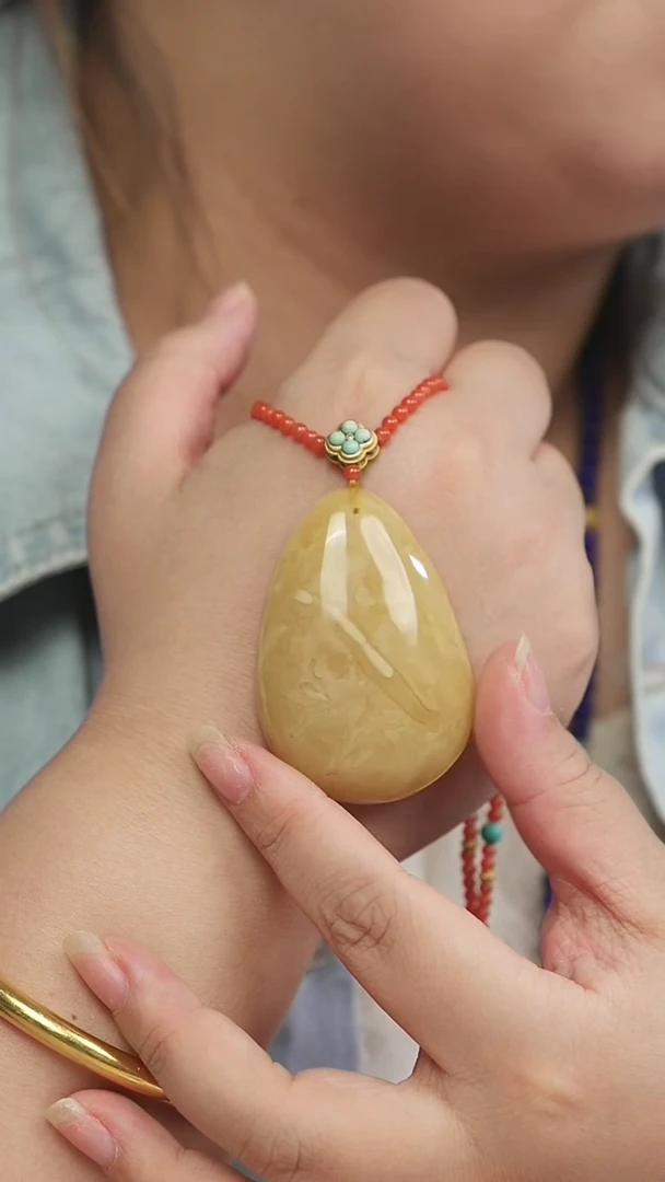 蜜蜡颈饰未镶嵌AC1349