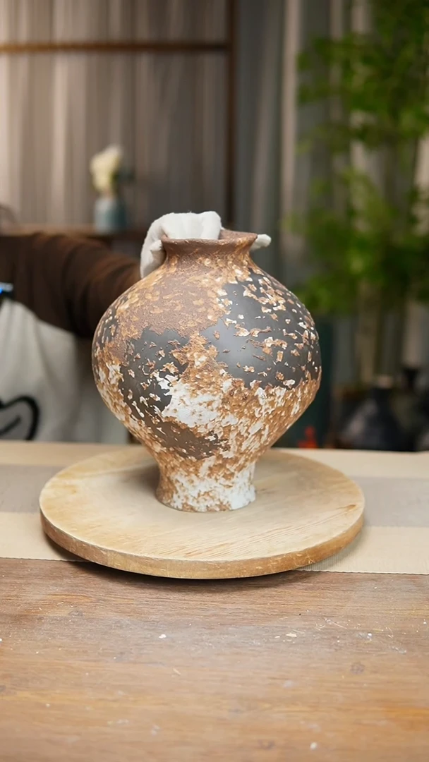 【闪购商品】陶瓷花器诧寂棕灯笼