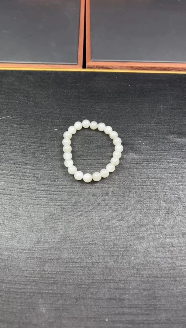 【闪购商品】和田玉手串未镶嵌于田微色差卡8