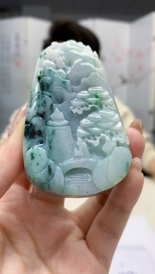 【闪购商品】定制翡翠未镶嵌1502jw-毛货挂件27