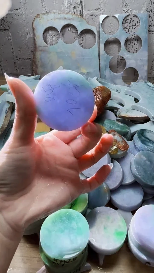 裸石翡翠天然翡翠A货358