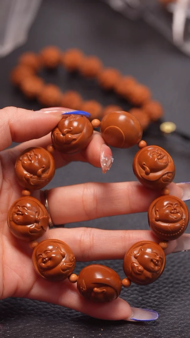 手串橄榄核2.0+光背弥勒