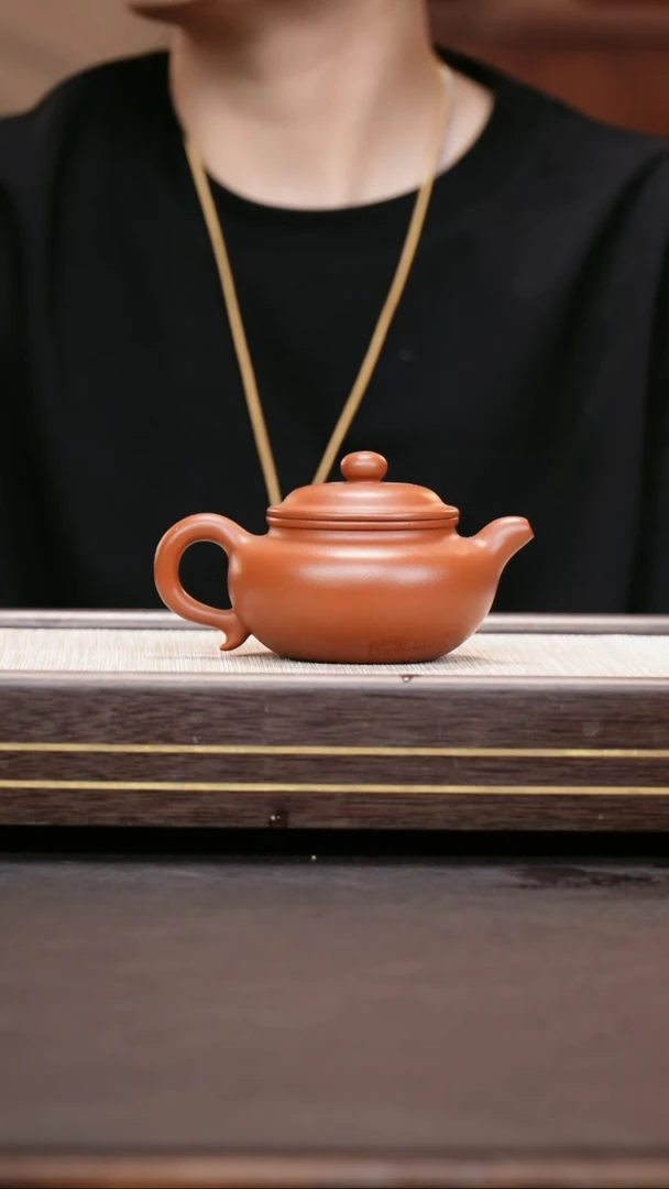 茶壶紫砂小煤窑朱泥  仿古