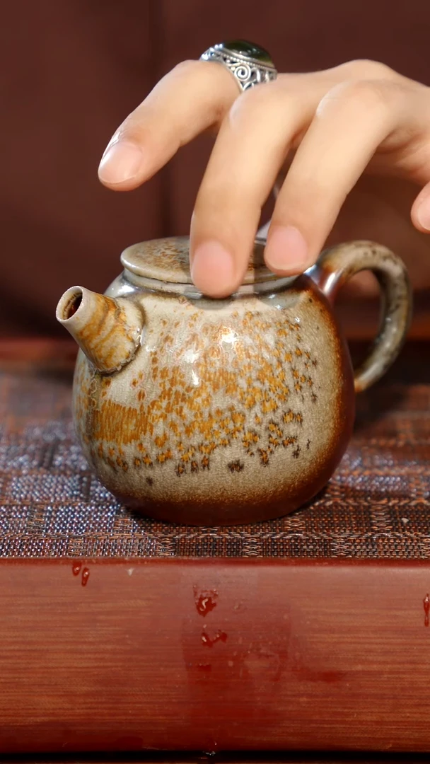 陶瓷奢瓷/瑞寅柴烧茶器（壶）440 微瑕