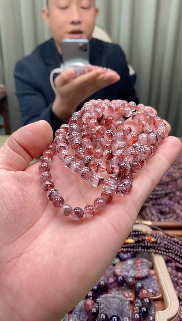 未镶嵌手串水晶超七手串  多样性发一