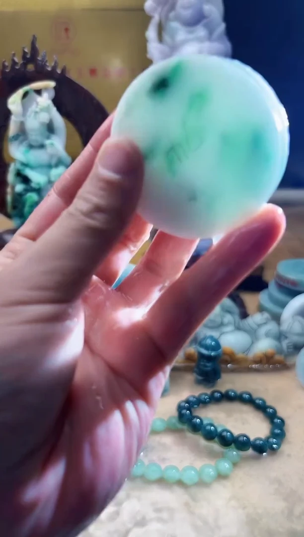 未镶嵌挂件翡翠A货张麦6873