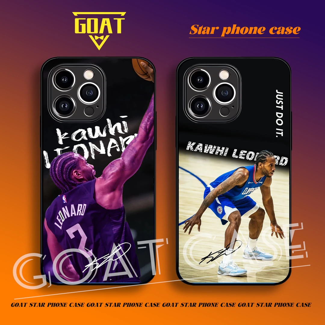 GOAT伦纳德全包玻璃手机壳 NBA球星【适用于苹果华为OPPO小米VIVO】