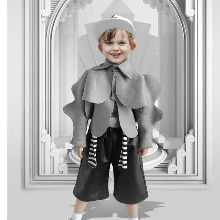 男女童套装个性原创设计外套裤子萌娃童装宝宝凹造型潮流炸街春款