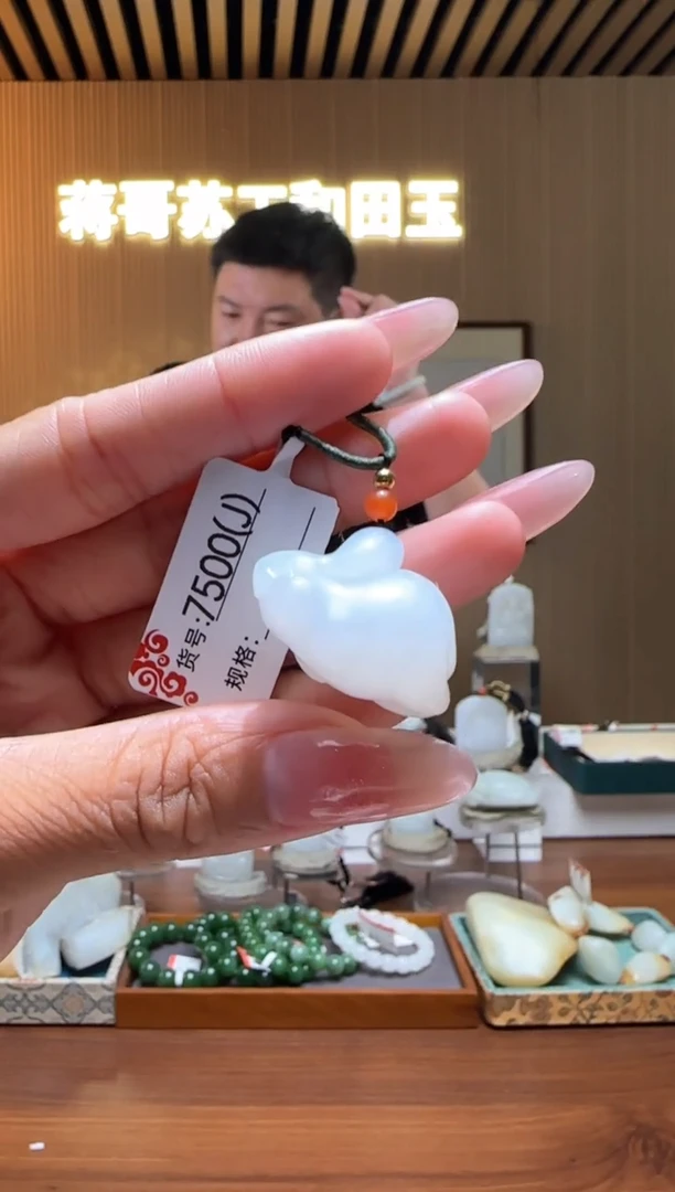 颈饰未镶嵌和田玉1J