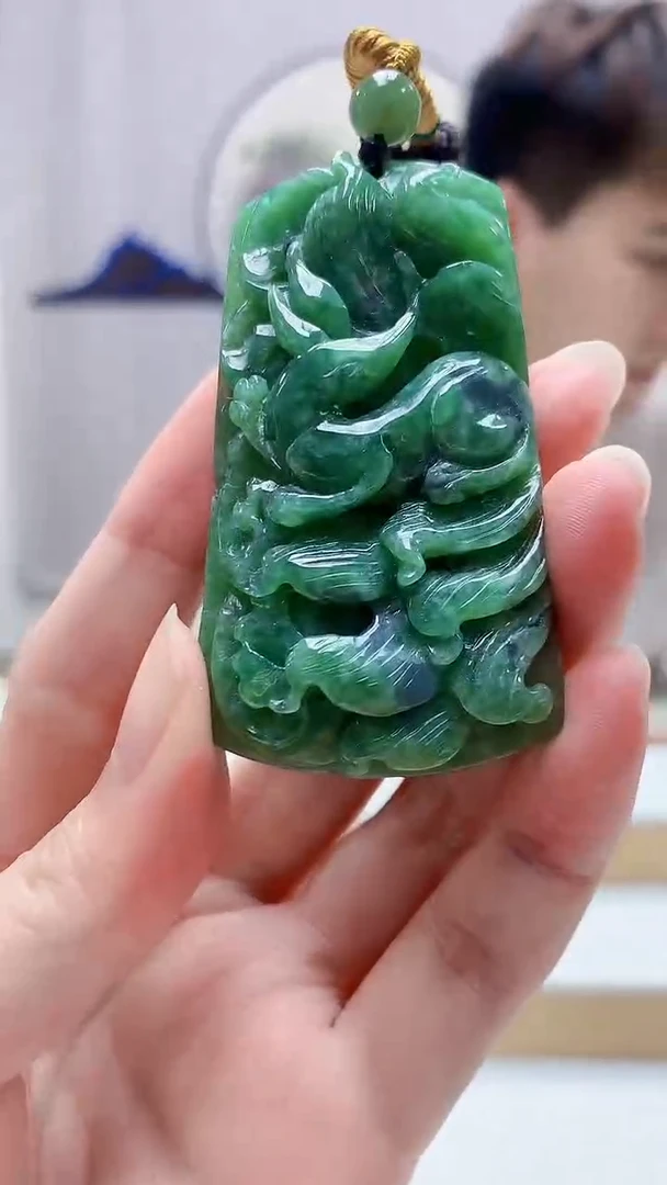 未镶嵌定制翡翠4868zm-毛货挂件57
